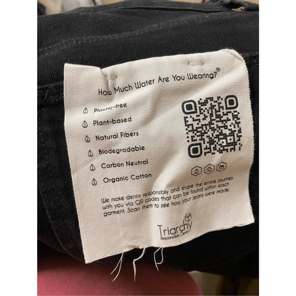 Triarchy NWT Ms Hawn High Rise Loose Skinny True Black Sz 27 - Picture 7 of 8
